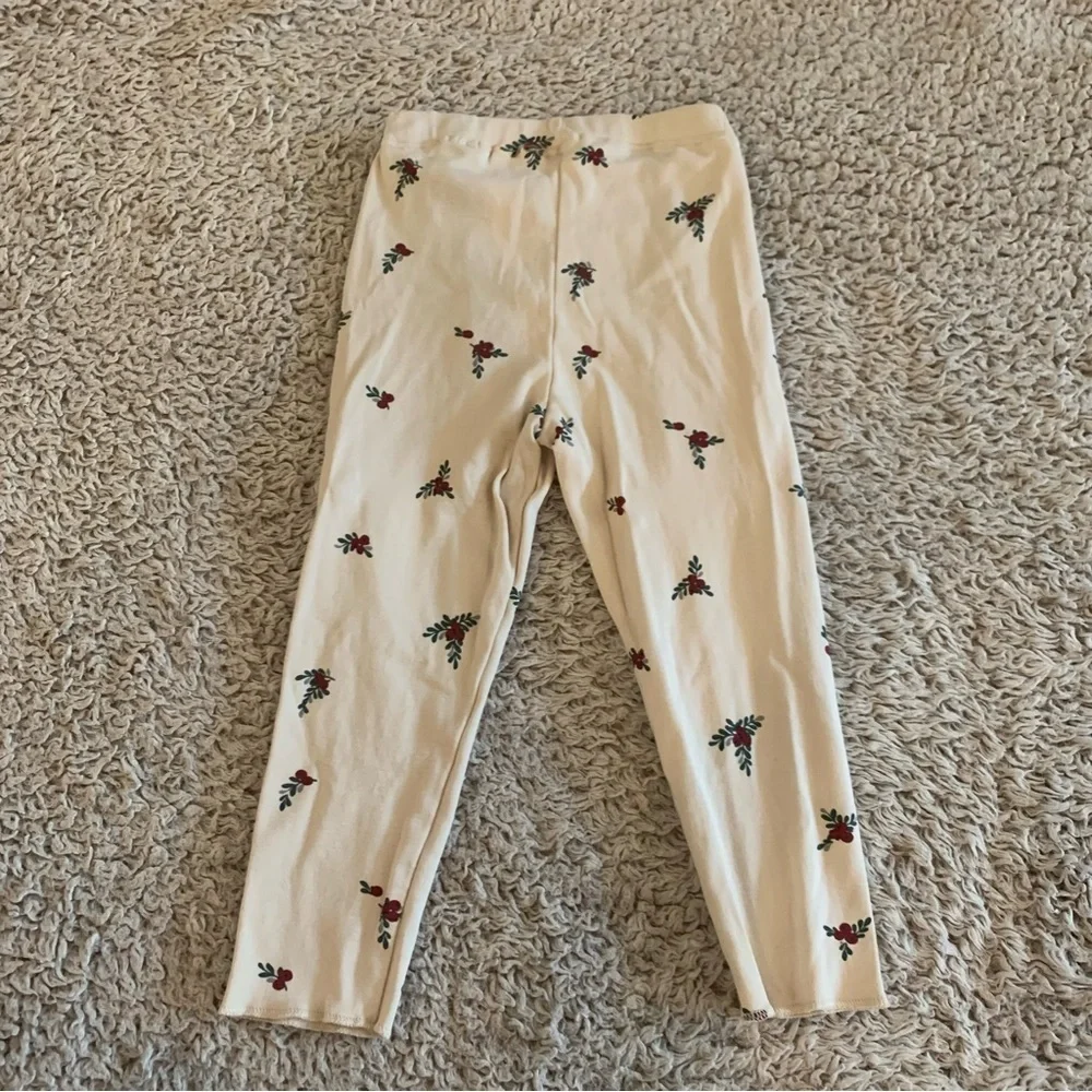 H&M Beige Kids lounge Set with Floral Design